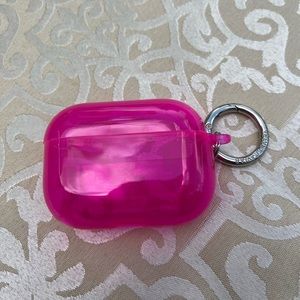 HOT PINK brand new velvet caviar airpod pro case